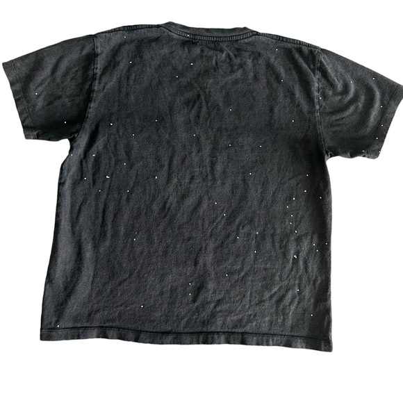 The Kooples Graphic Logo Cropped Tee T-Shirt Black Women's Size 2 S-M - Picture 3 of 10